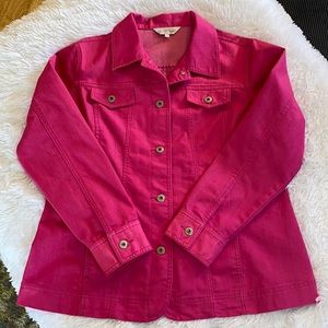 Northern Reflections Pink Denim Jacket Size L